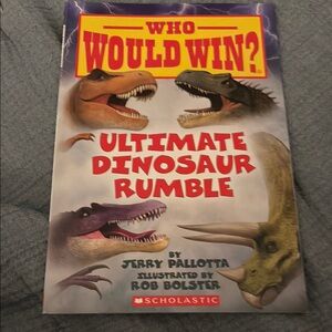 Scholastic Ultimate Dinosaur Rumble Book who would win book.